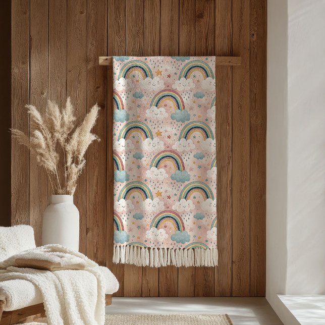 Soft Rainbow Sherpa Gift for Kids’ Cuddle Time Sherpa Blanket (Soft Rainbow Sherpa Gift for Kids’ Cuddle Time)