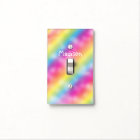 Soft Rainbow Sparkle Girls Room Light Switch Cover