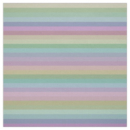 Soft Rainbow Stripes Pattern Fabric