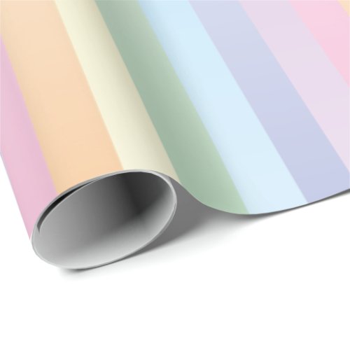 Soft rainbow wrapping paper
