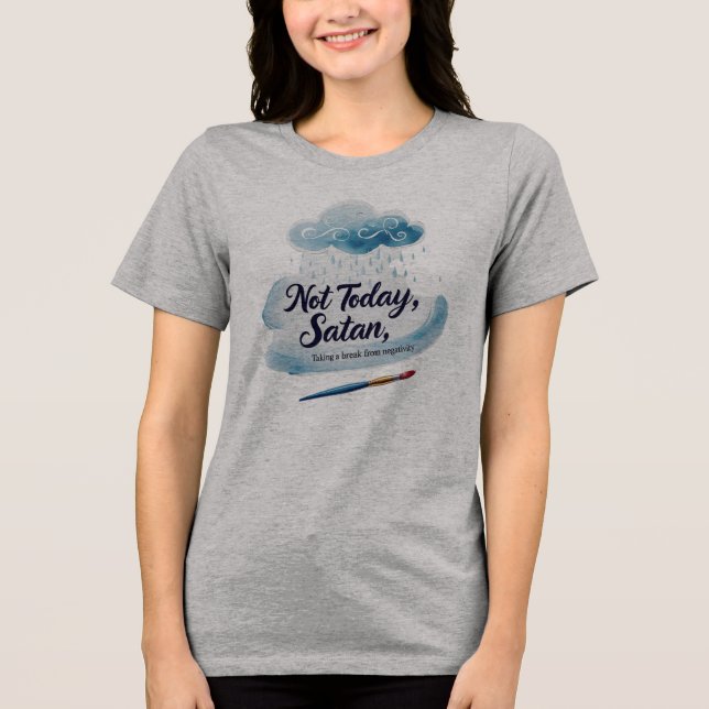Soft Rainy Mood Tee for Women (Front)