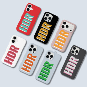 Soft Retro Blue Shadow Monogram initials with name iPhone 11Pro Max Case