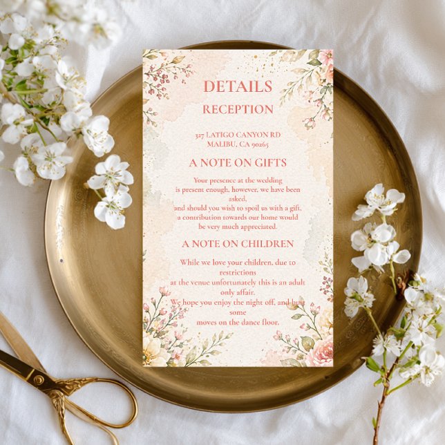 Soft Romantic Floral Enclosure Card (Creator Uploaded)