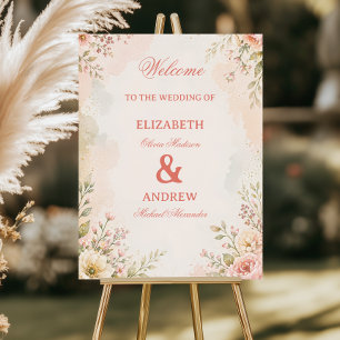 Soft Romantic Floral Foam Board