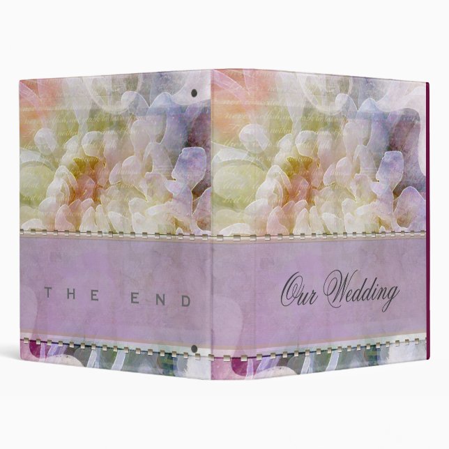 Soft & Romantic  Lilac Wedding Planner Binder (Background)