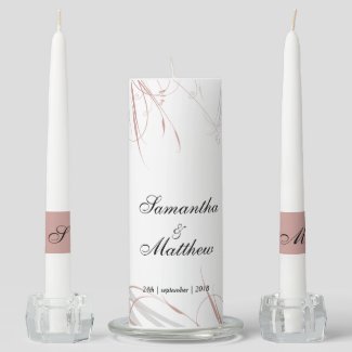 Soft Rose and Grey Flourishes Wedding