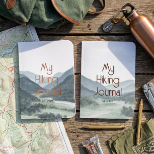 Soft Rose Gold Minimal Hiking Journal Trail Notes