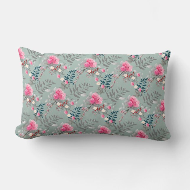 Soft rose lumbar pillow (Front)