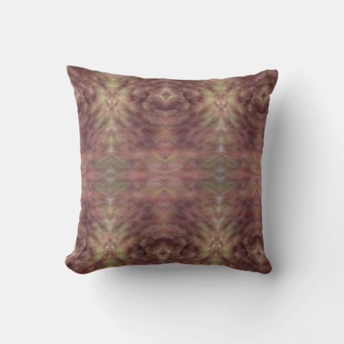 soft rose purple  pattern center reflection throw pillow