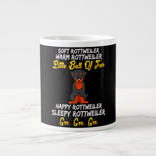 Soft rottweiler warm rottweiler little ball of fur giant coffee mug