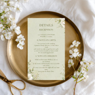 Soft Sage Botanical Enclosure Card