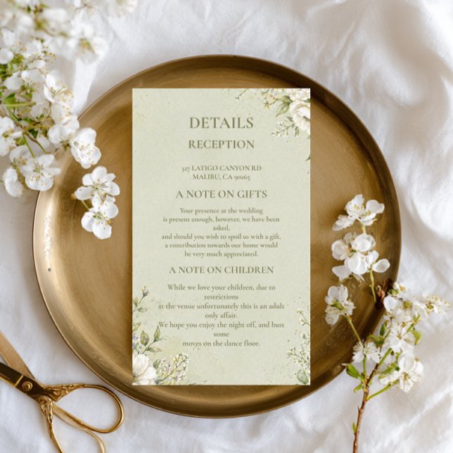 Soft Sage Botanical Enclosure Card (Creator Uploaded)