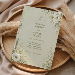 Soft Sage Botanical Invitation