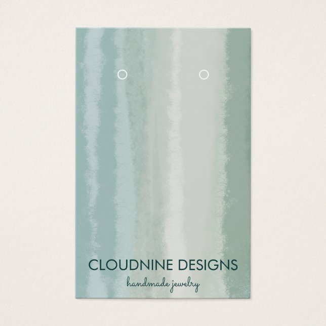 Soft Sage Earring Necklace Jewelry Display Card (Front)