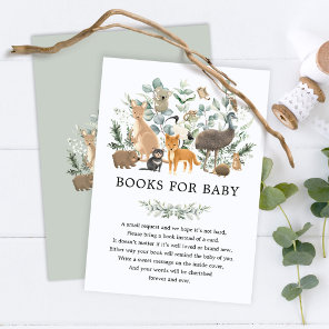 Soft Sage Green Australian Animals Books for Baby Enclosure Card