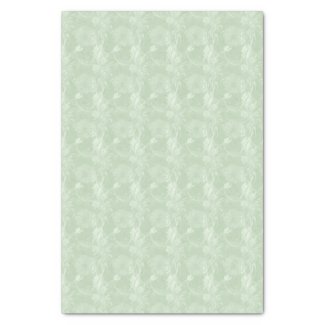 Soft Sage Green Floral Tissue Paper