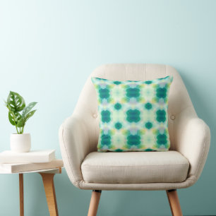 Soft Sage Green Geometric Accent Throw Pillow