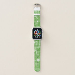 Soft Sage Green Watercolor Marble Pattern Apple Watch Band