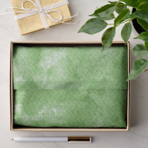 Soft Sage Green Watercolor Marble Pattern Tissue Paper