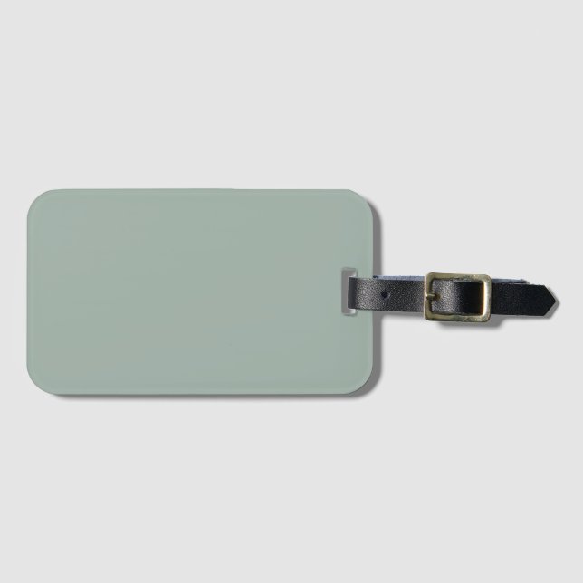 Soft Sage Luggage Tag (Front Horizontal)