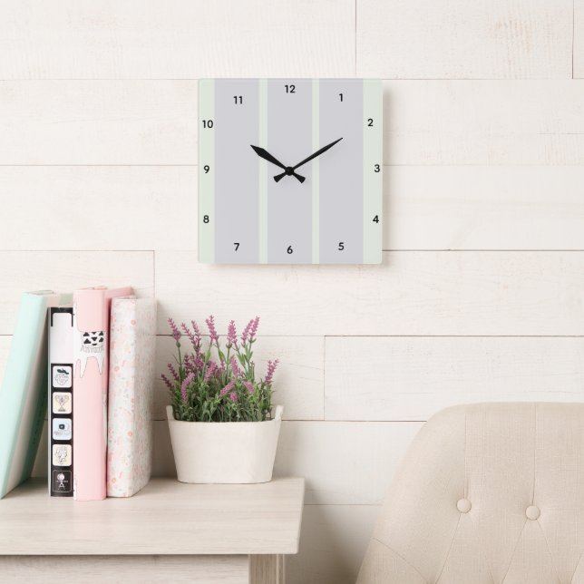 Soft Sage metal Acrylic Wall Clock (Reading Room)