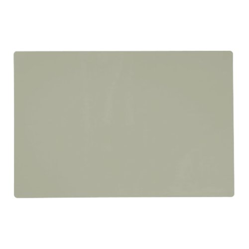 Soft Sage Pastel Green Solid Color _ Olive Sprig Placemat