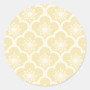 Soft Sakura Neutral - Buttercream Classic Round Sticker