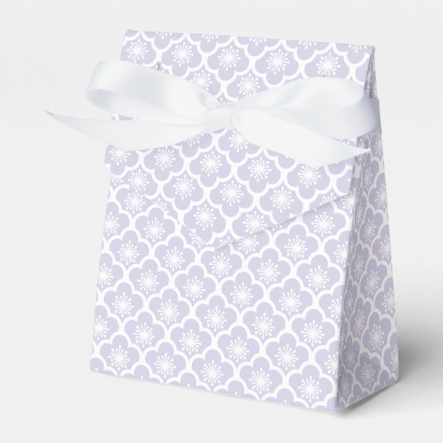 Soft Sakura Neutral - Dusty Lavender Favor Boxes (Front Side)