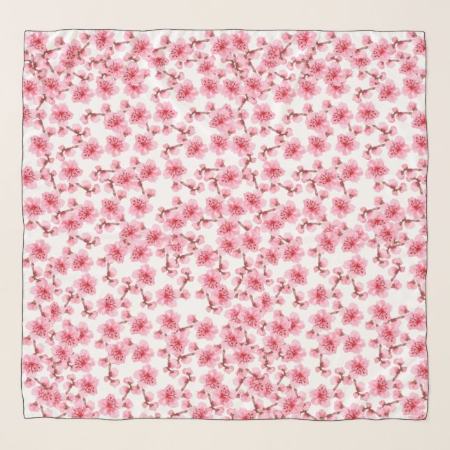 Soft Sakura Petals Nature Scarf (Front)