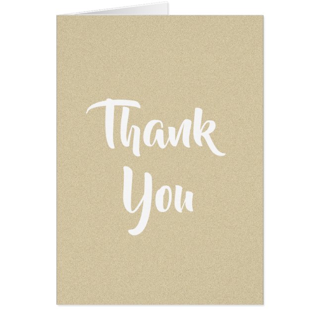 Soft Sand Thank You Card (Front)