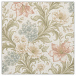 Soft Scrollwork Garden Floral Pattern Fabric