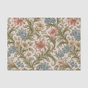 Soft Scrollwork Garden Floral Pattern Tissue Paper