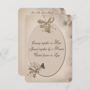 Soft Sepia Daisy Wedding Invitation