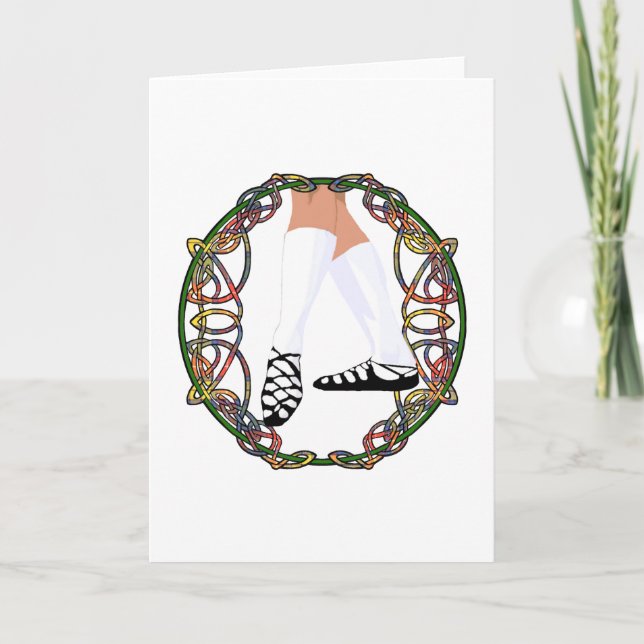 Soft Shoe Dancer - Celtic Knotwork Card (Front)