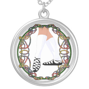 Soft Shoe Dancer - Celtic Knotwork Silver Plated Necklace