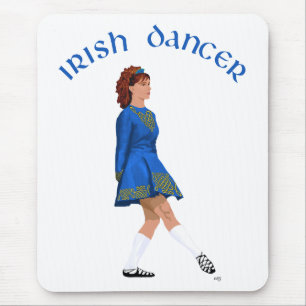 Soft Shoe Irish Dancer in Blue Mouse Pad