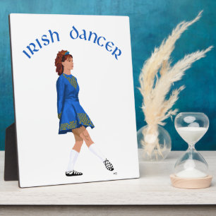 Soft Shoe Irish Dancer in Blue Plaque