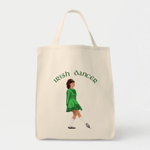 Soft Shoe Irish Dancer in Green Tote Bag