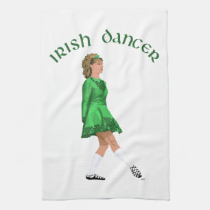 Soft Shoe Irish Dancer in Green Towel