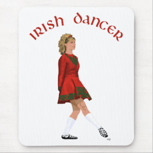 Soft Shoe Irish Dancer in Red Mouse Pad