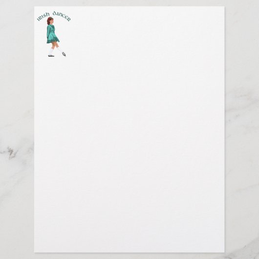 Soft Shoe Irish Dancer in Turquoise (Front)
