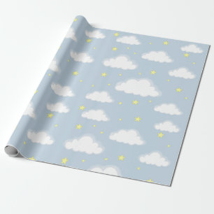 Soft Sky Clouds Wrapping Paper