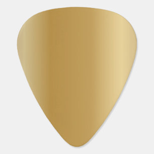 Soft Smooth Gold Metallic Print 🎸 Guitar Pick