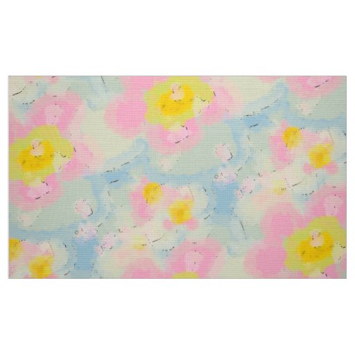 Soft Spring Flowers Fabric