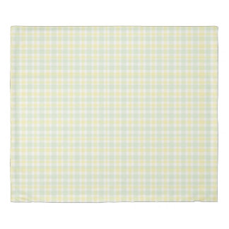 Soft Spring Plaid Duvet Cover