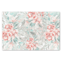 Soft Spring Summer Floral Greenery Elegant Wedding Tissue Paper