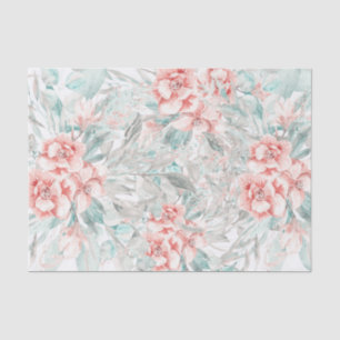 Soft Spring Summer Floral Greenery Elegant Wedding Tissue Paper