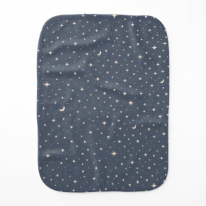 Soft Star Pattern Aesthetic Baby Burp Cloth