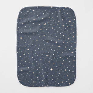 Soft Star Pattern Aesthetic Baby Burp Cloth