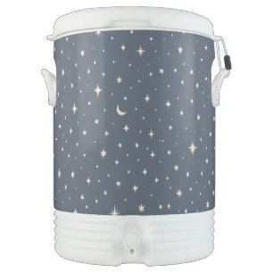 Soft Star Pattern Aesthetic Beverage Cooler